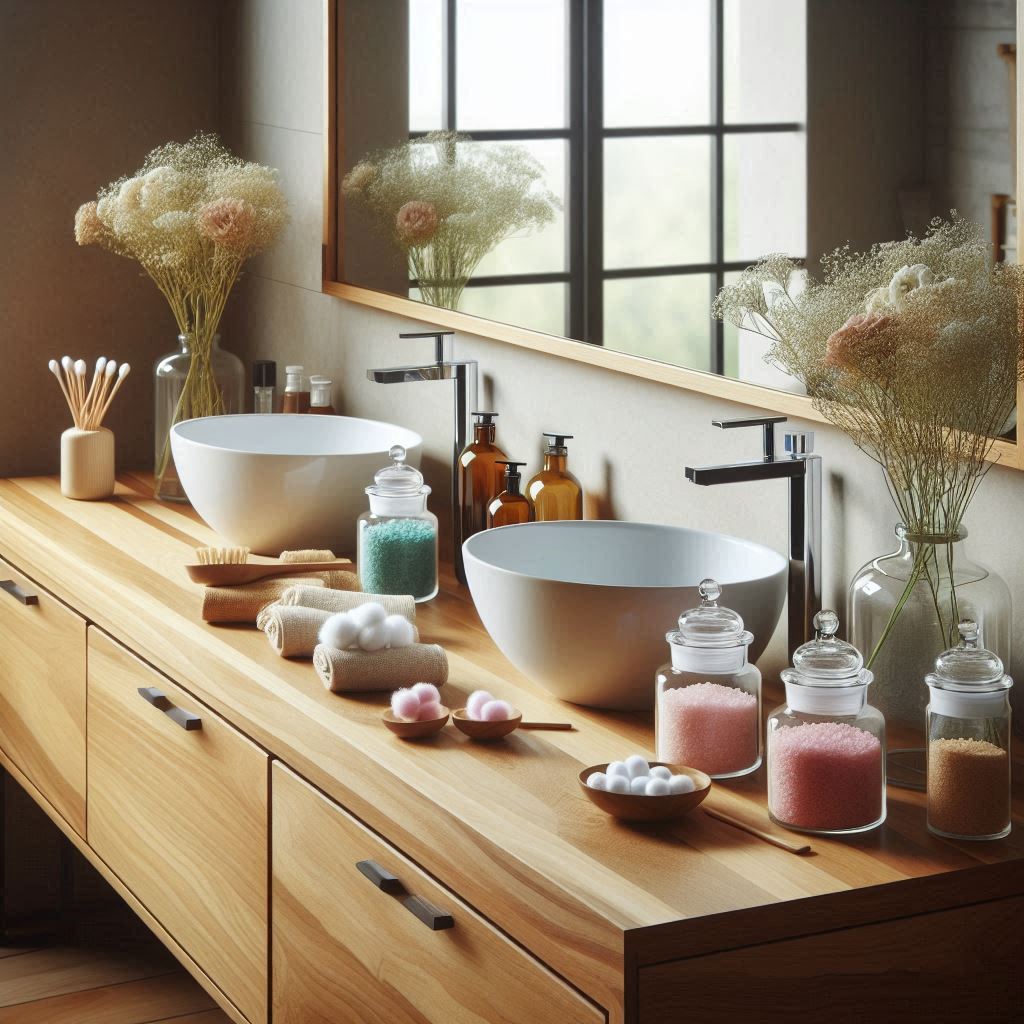 Holzplatte Badezimmer Waschtisch Holz Eiche Esche Design