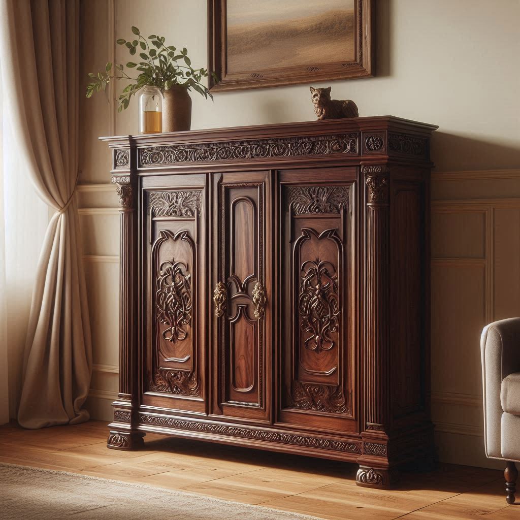 Mahagoni Kommode massiv Holz