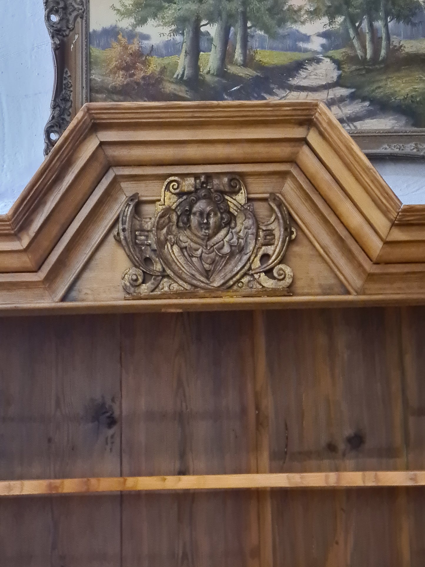 Barock Kabinettschrank Kiefer