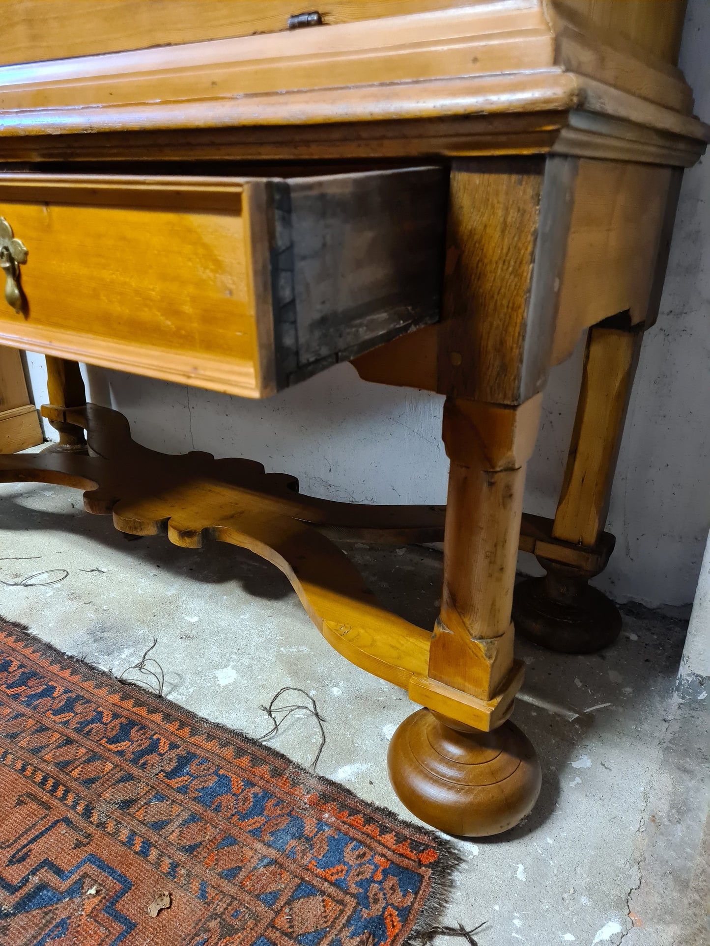 Barock Kabinettschrank Kiefer