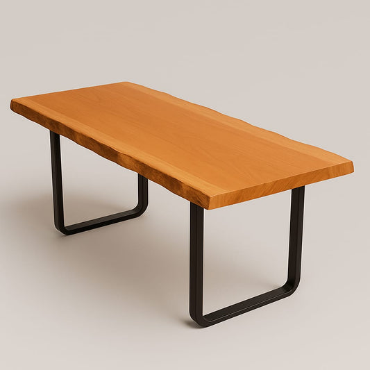 Baumkantentisch nach Maß gerade Beine