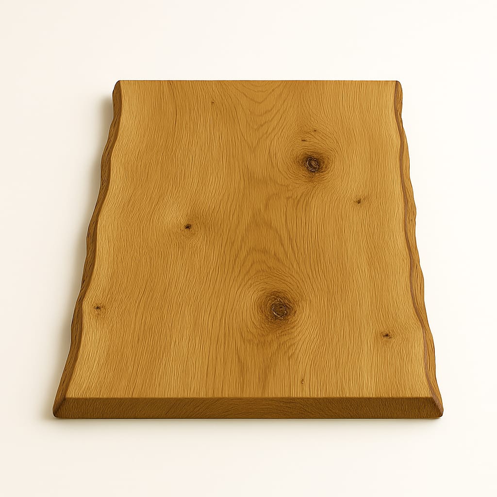 Tischplatte 140x80 cm Eiche Massivholz