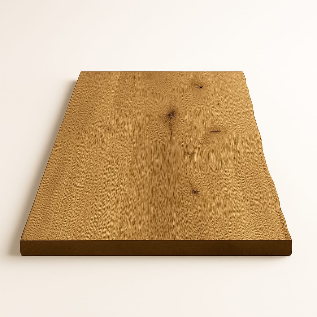 Schreibtischplatte 140x80 cm Eiche Massivholz