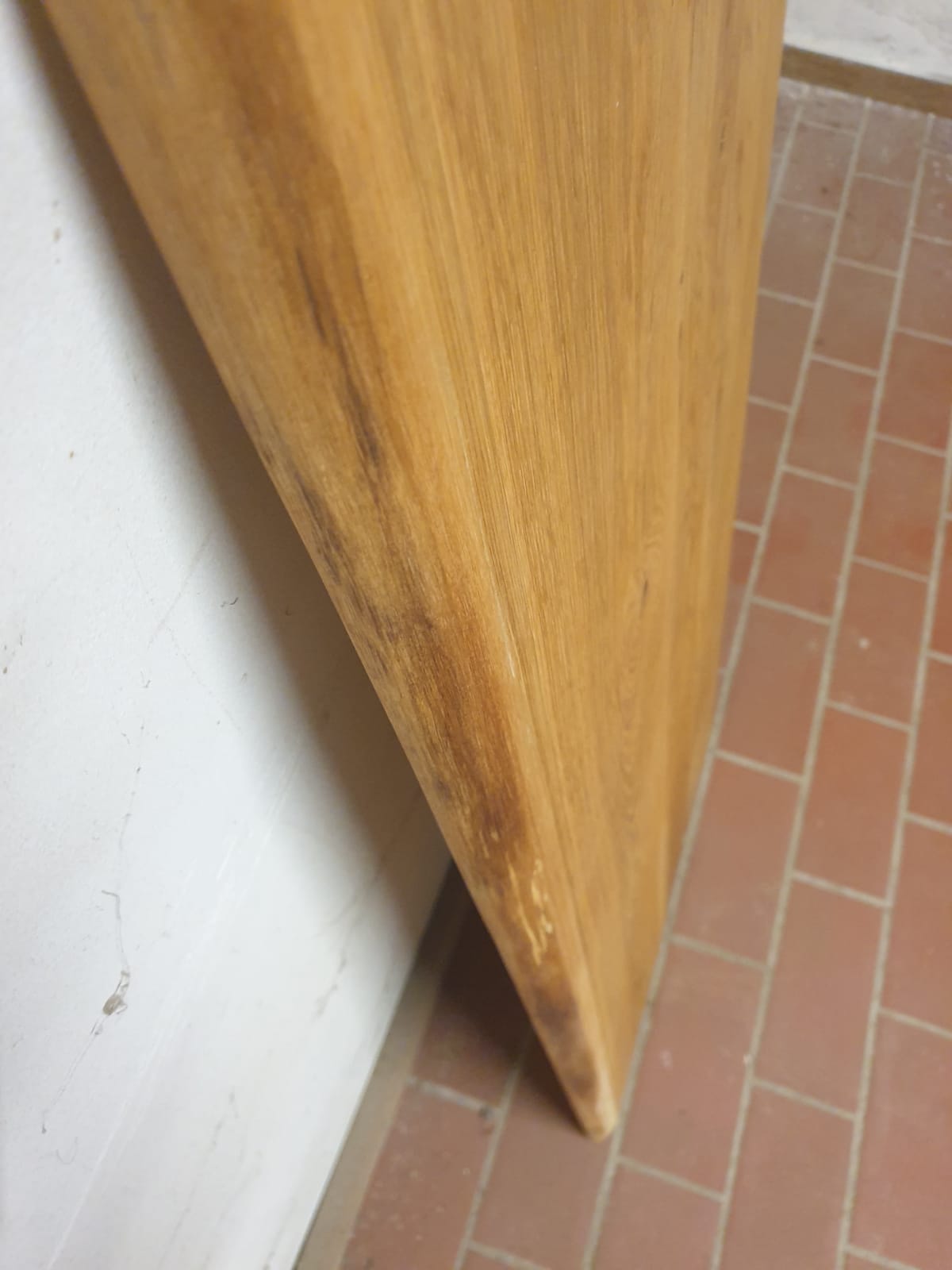 Massivholz Tischplatte Eiche Baumkante