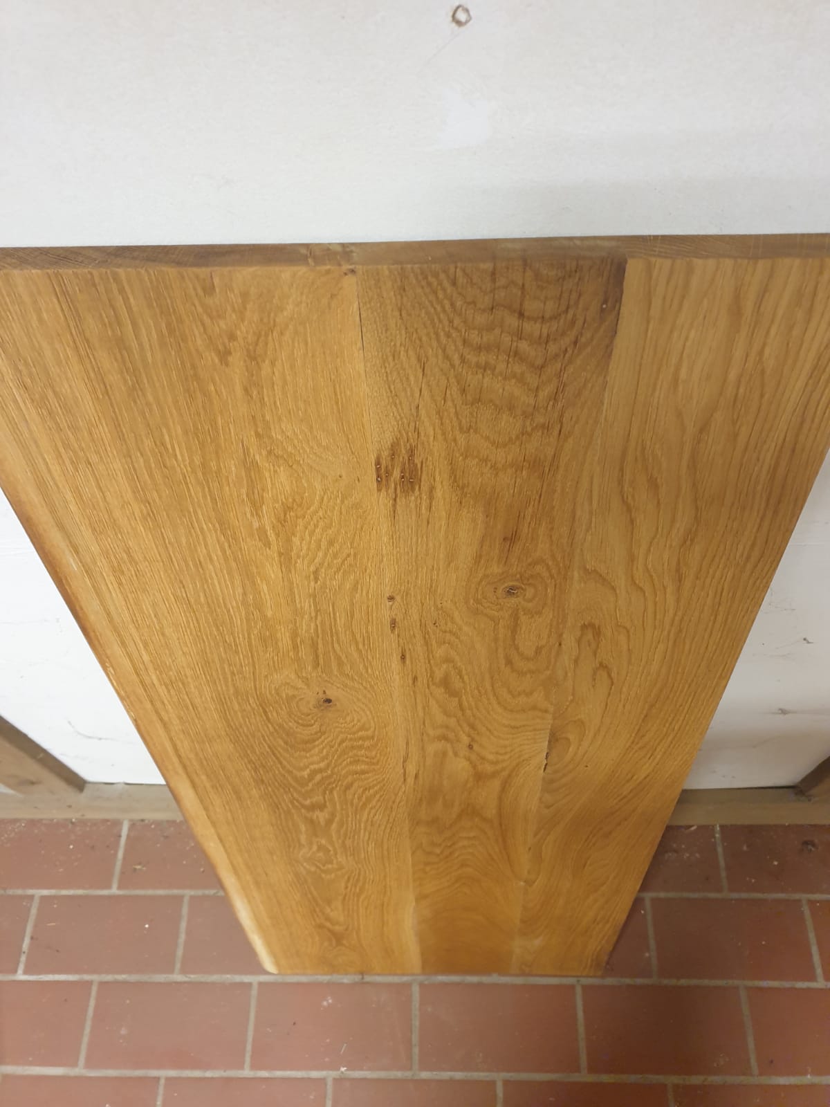 Massive Eiche Tischplatte nach Maß 5 cm dick mit Baumkante