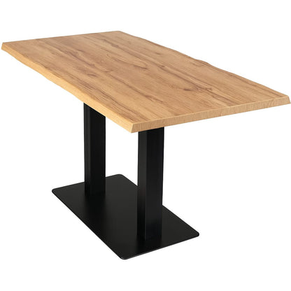 Bistrotisch rund Ø 90 cm Eiche massiv für Gastronomie – Vorschau 2