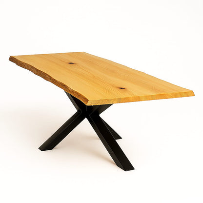 Esstisch Esche massiv mit baumkante