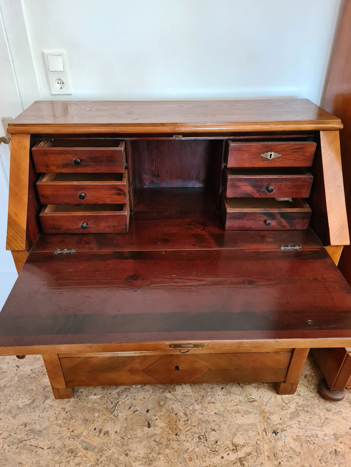 Biedermeier Schreibsekretär Esche – Ansicht, Bild 1