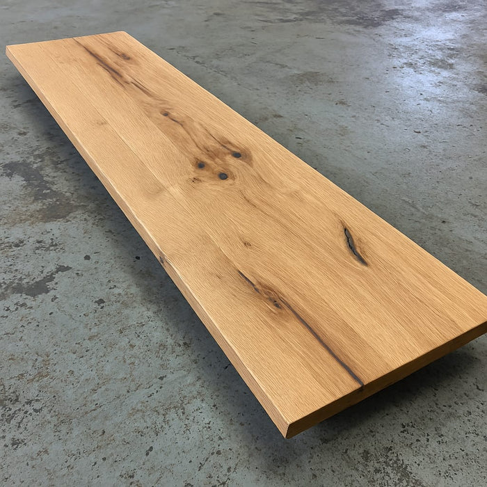 Custom-made solid oak kitchen worktop