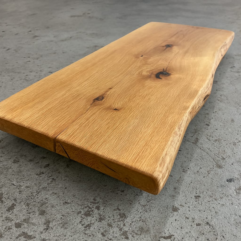 Washbasin countertop 180 cm made of solid wood – Waschtischplatte Eiche massiv 180 cm für den Doppelwaschtisch