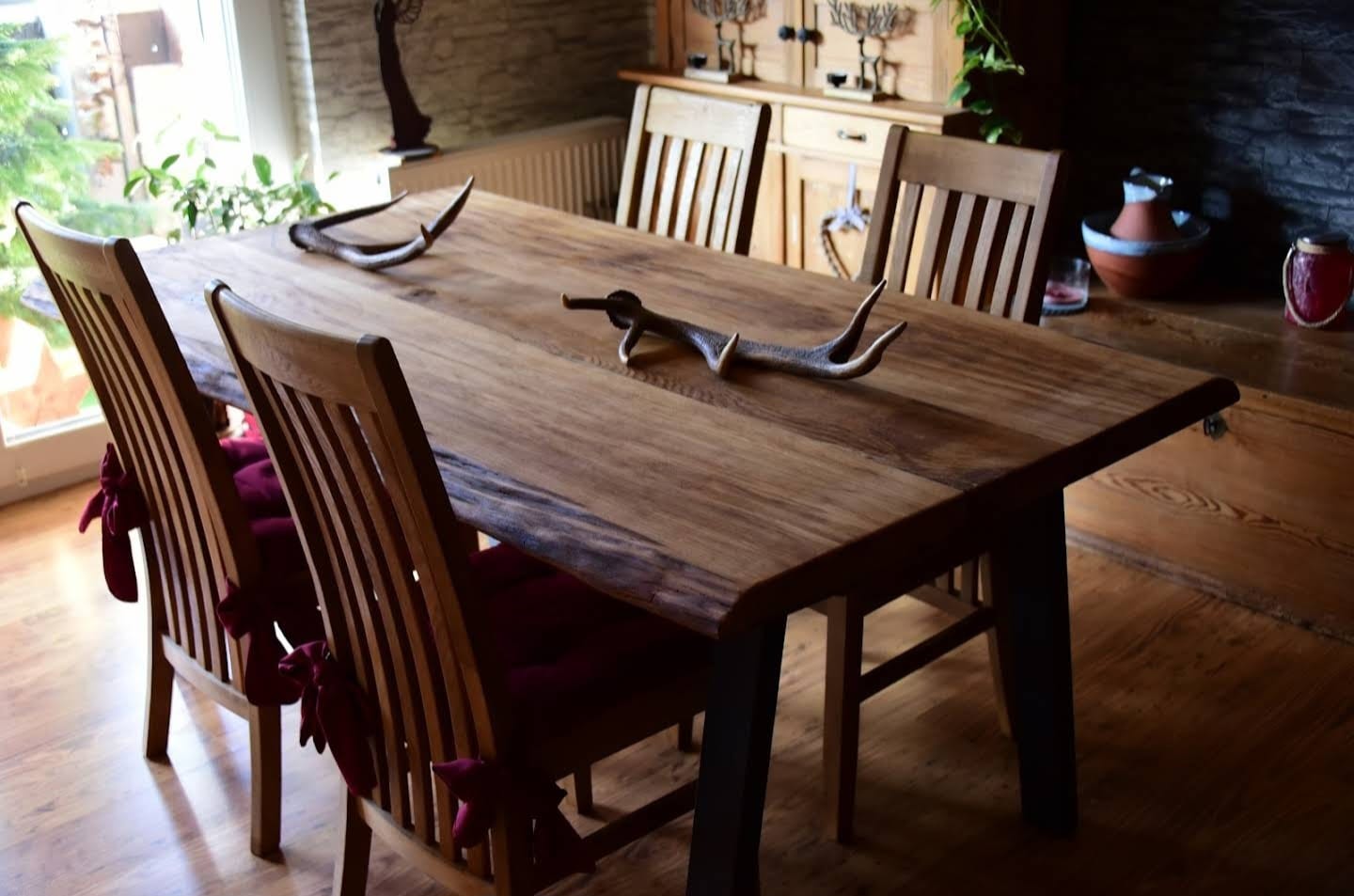 Esstisch Schreibtischplatte Eiche sehr dick eiche massivholz holz massiv
