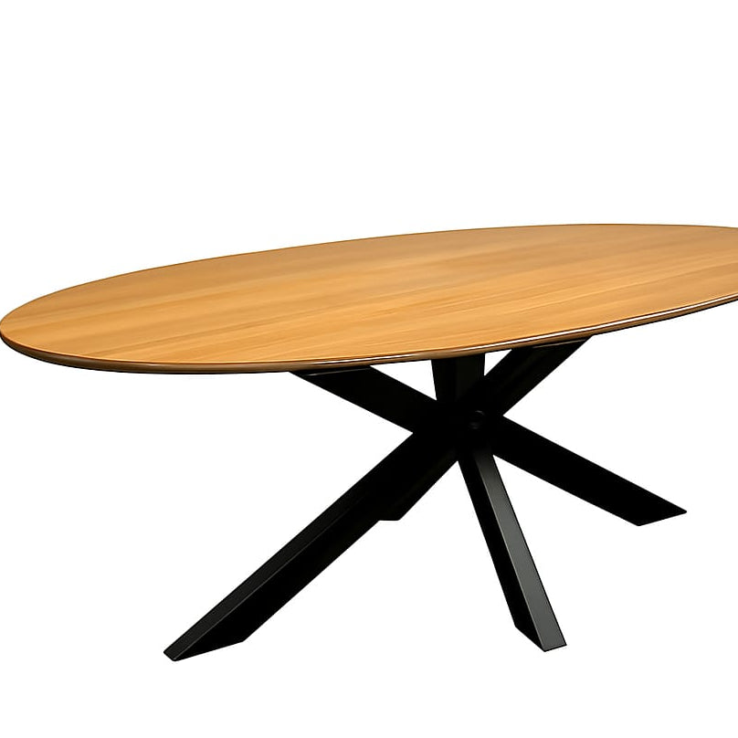 Ovaler Esstisch 140x80 cm – Eiche massiv für 4 Personen