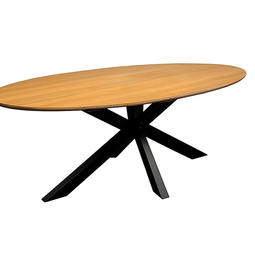 Ovaler Esstisch 120x80 cm – kleiner Eichentisch ohne Ecken