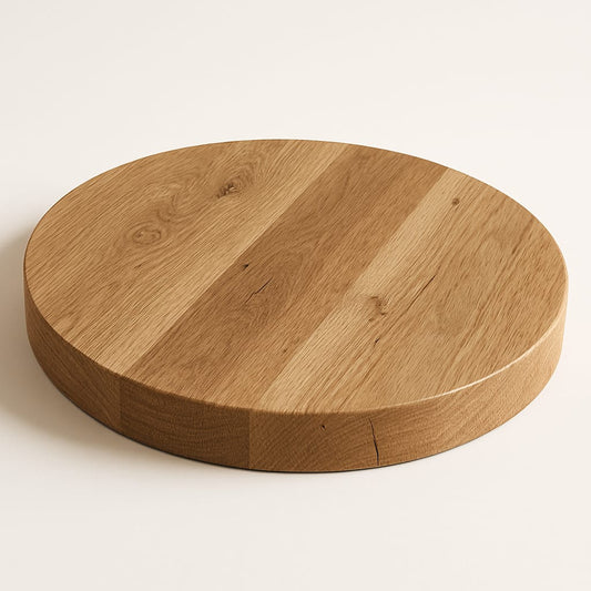Runde Tischplatte Massivholz Holz massiv Eiche 