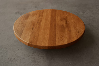 Runde Tischplatte 140 cm massiv Holz Massivholz Eiche 