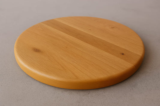 Runde Tischplatte 60 cm Durchmesser Massivholz Eiche 