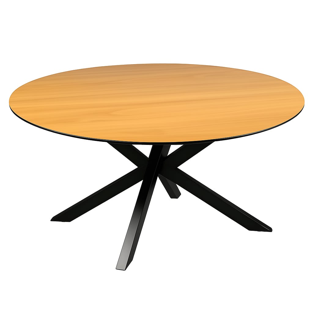 Runder Esstisch 140 cm – Eiche massiv für 6 Personen