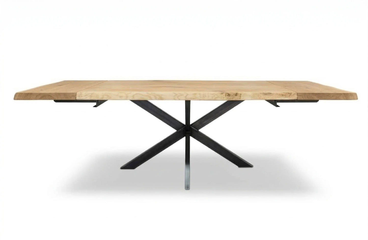 Esstisch mit Ansteckplatte aus Eiche Tisch Holztisch Massivholz