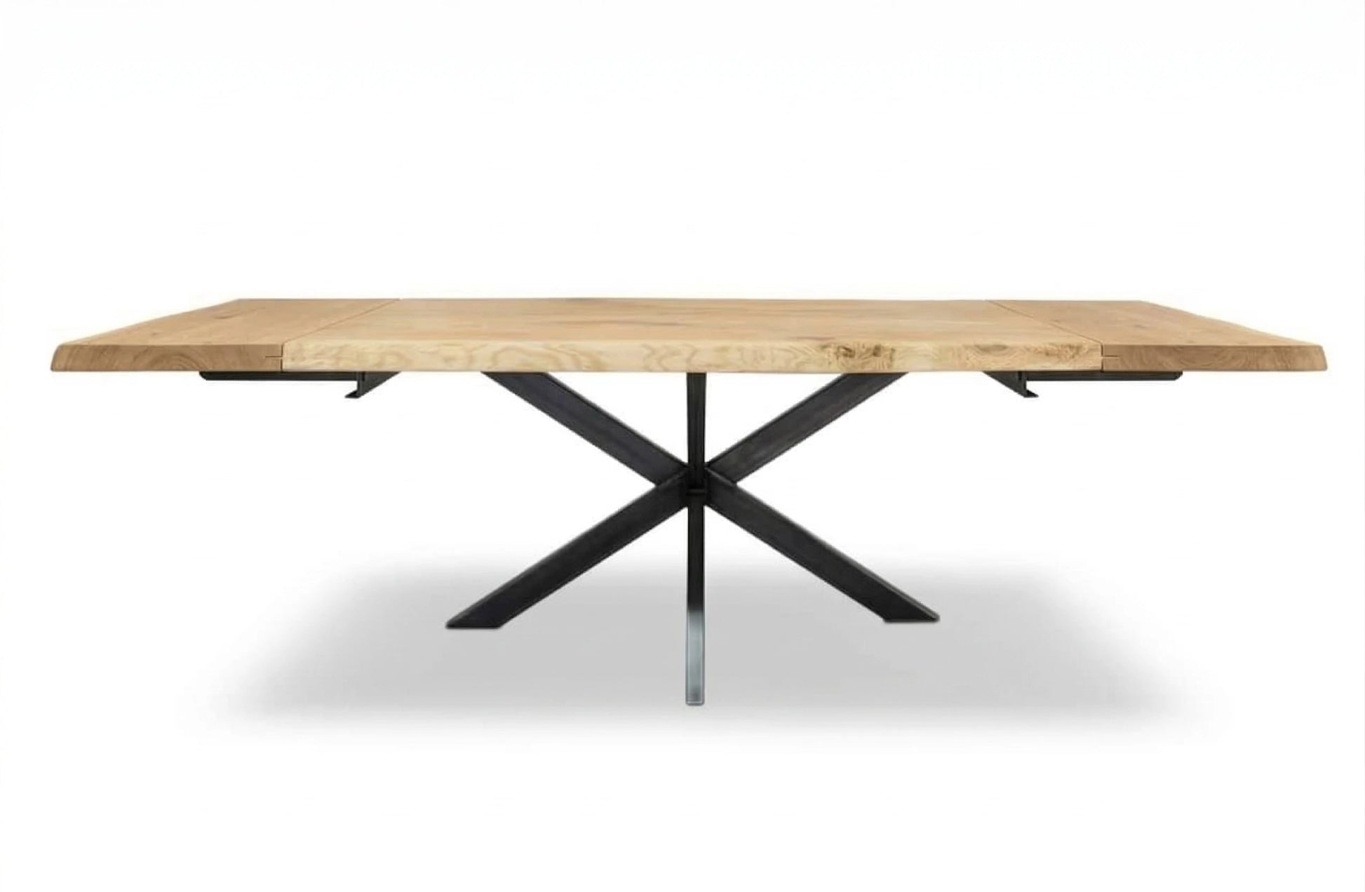 Esstisch mit Ansteckplatte aus Eiche Tisch Holztisch Massivholz