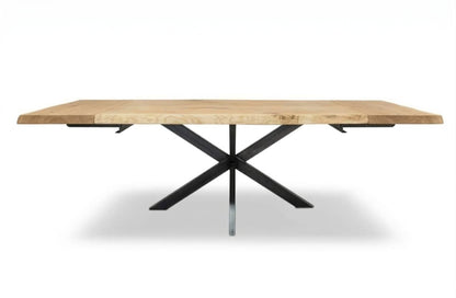 Esstisch mit Ansteckplatte aus Eiche Tisch Holztisch Massivholz