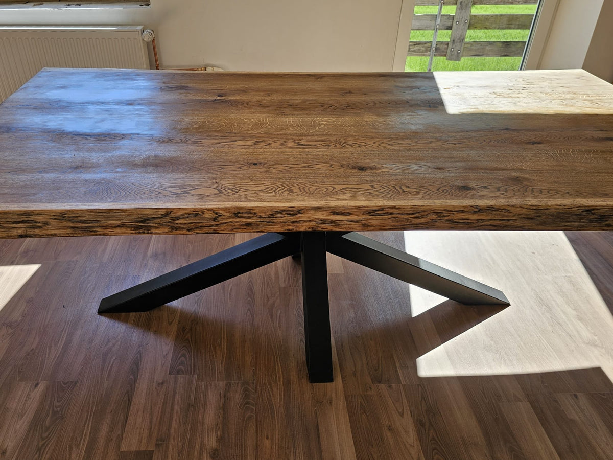 Esstisch Eiche 200x100 cm massiv – für 8 Personen