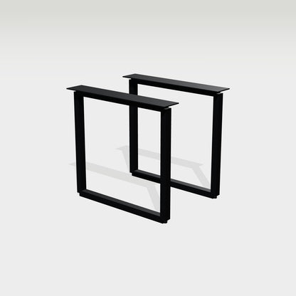 Kufengestell eckig 78 x 72 cm aus Stahl schwarz – Vorschau 1