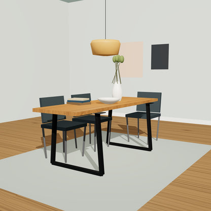 Kufengestell Trapez schlank 78 x 72 cm, Stahl schwarz – Vorschau 2