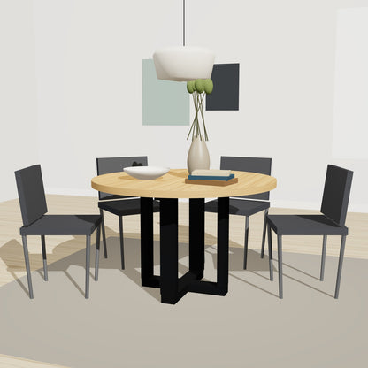 Mittelfuß quadratisch mit Kreuzsockel 78 x 78 cm, Stahl – Vorschau 2