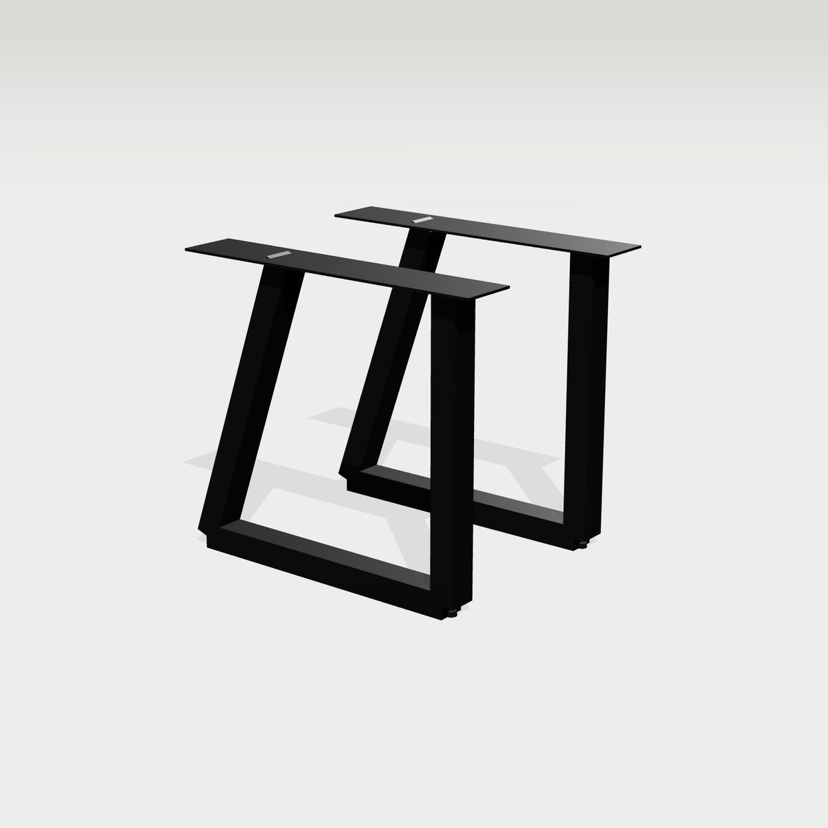 Schräges Trapezgestell einseitig geneigt, 78 x 72 cm Stahl – Großansicht 1