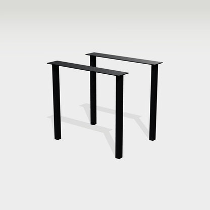 Tischgestell eckig schlank in Portalform 78 x 72 cm, Stahl – Vorschau 1