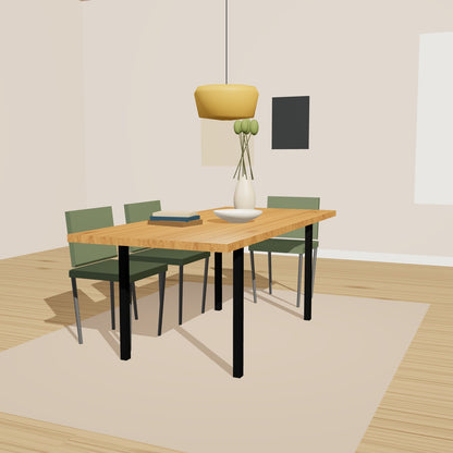 Tischgestell eckig schlank in Portalform 78 x 72 cm, Stahl – Vorschau 2