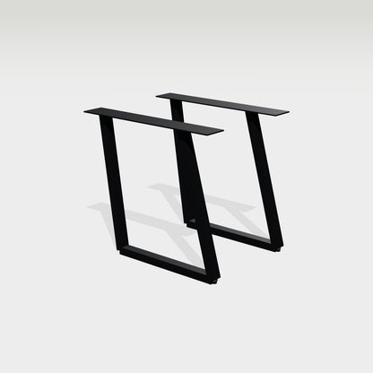 Tischgestell schräg 78 x 72 cm, geneigte Kufen aus Stahl – Vorschau 1