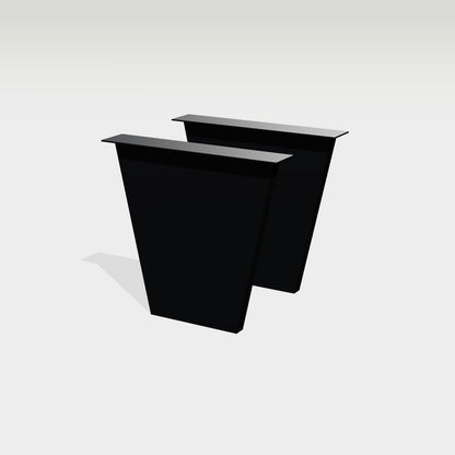 Tischwangen aus Stahl trapezförmig 78 x 72 cm, schwarz – Vorschau 1